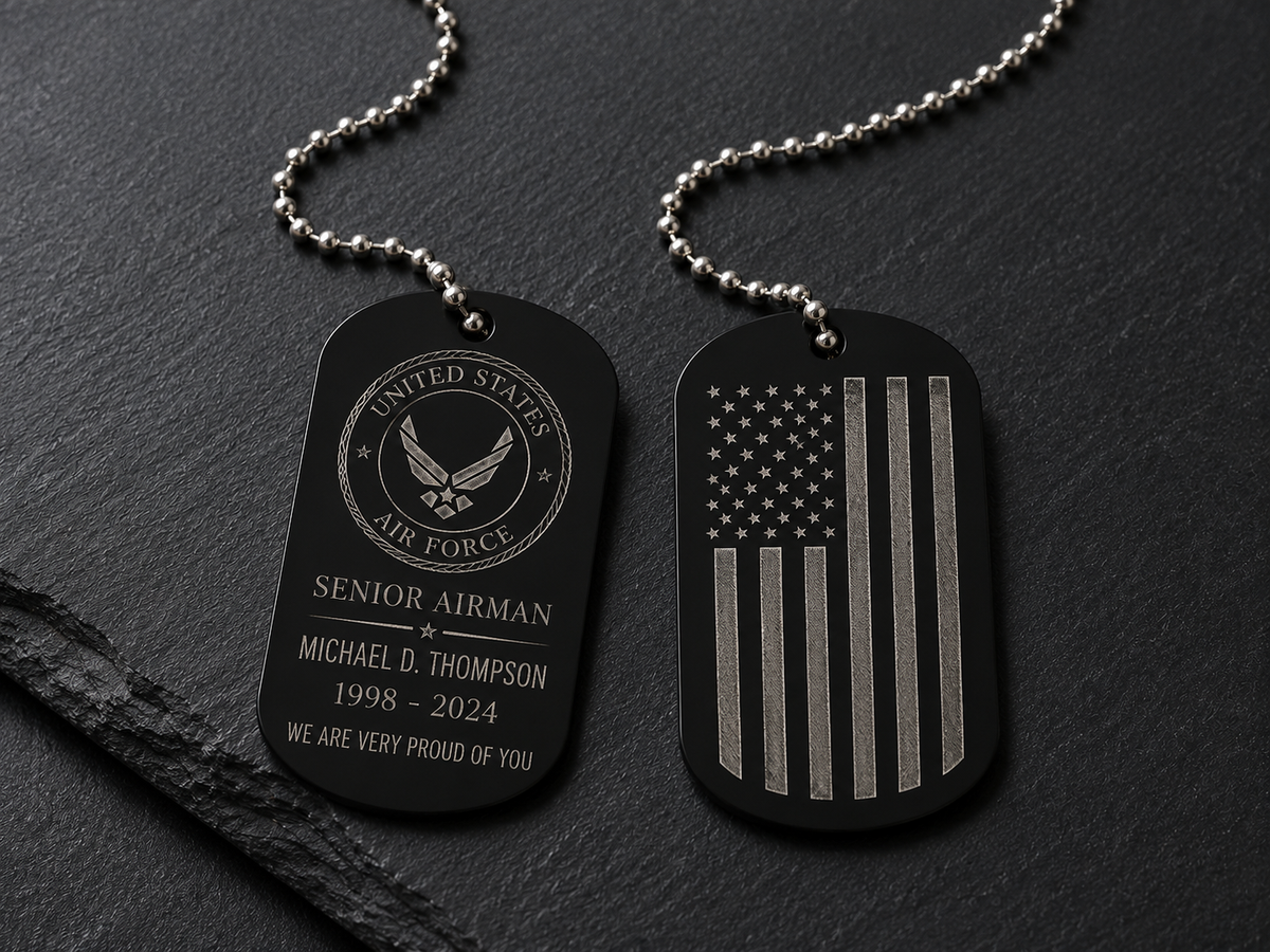 Military Dog Tag Set