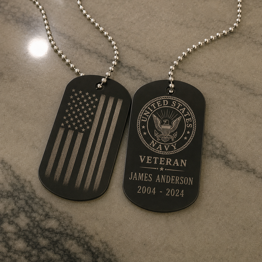 Military Dog Tag Set
