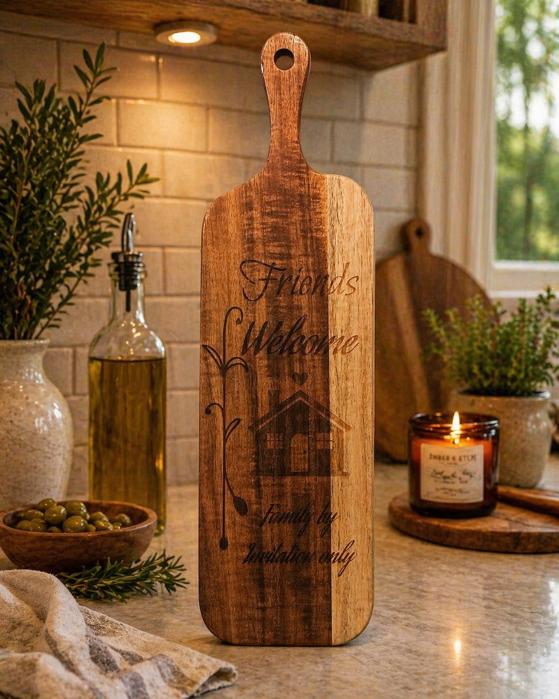 Artisan Cheese & Serving Board