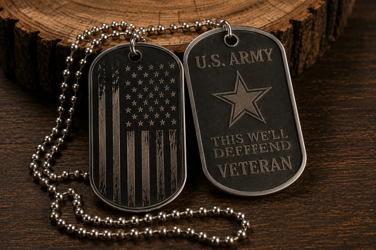 Personalized Military Dog Tag Set