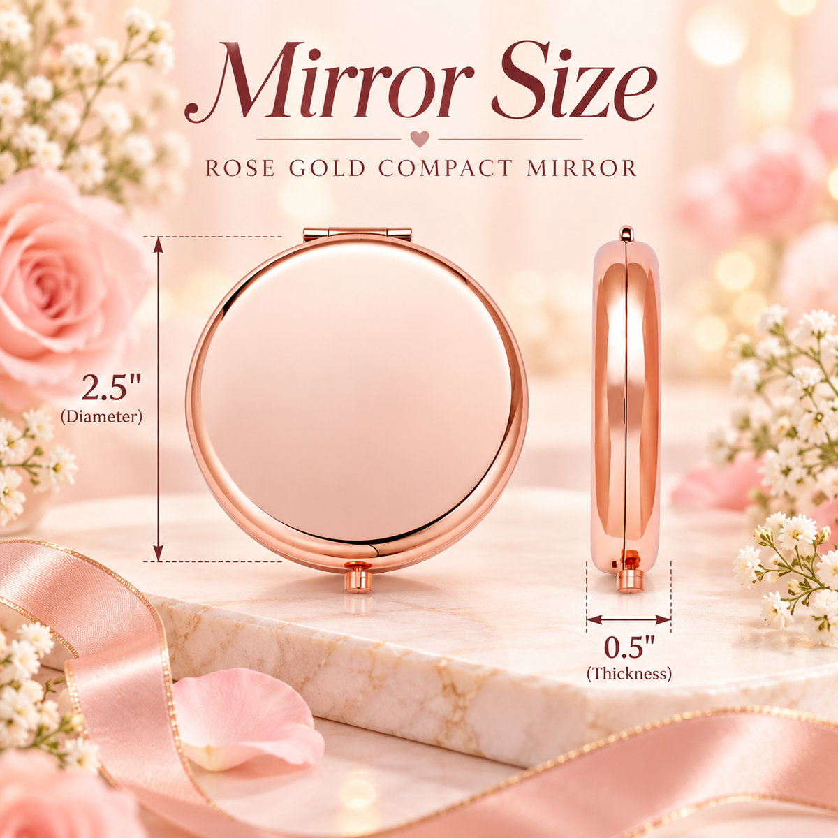 Personalized Engraved Compact Mirror