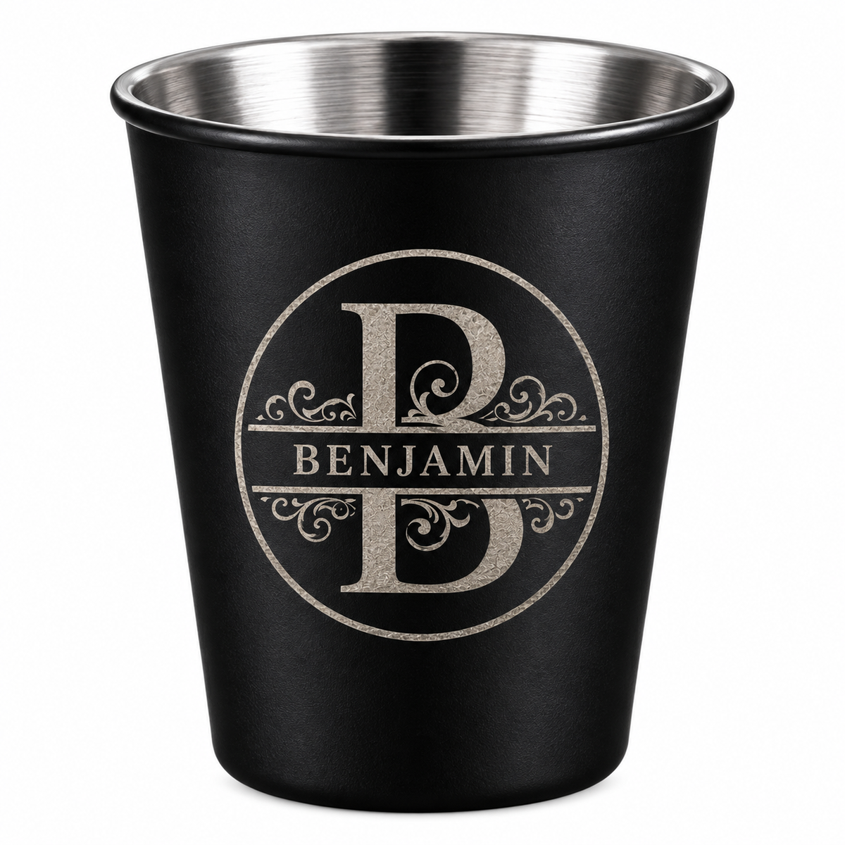 Personalized Matte Black Wedding Shot Glasses